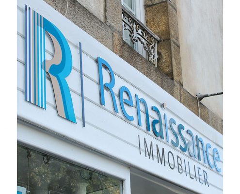 enseigne Renaissance immobilier Vannes