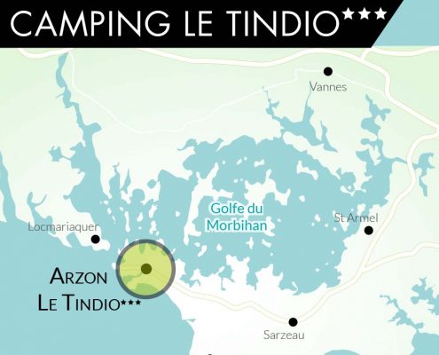 Camping Le Tindio Arzon Cartographie