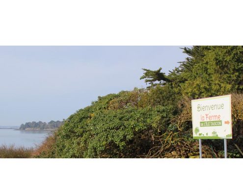 Enseigne de bienvenue à la Ferme