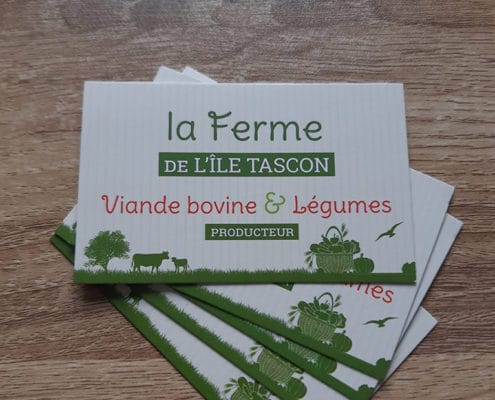 Carte de visite La ferme de Tascon