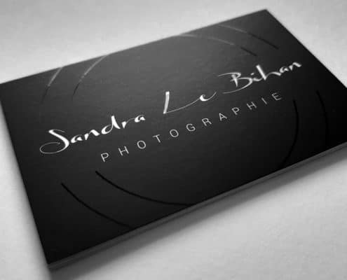 Carte de visite avec signature graphique