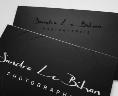 Carte de visite avec signature graphique