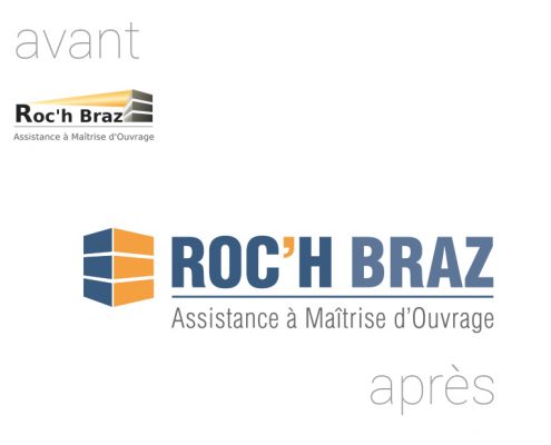 Roc'h Braz | Relooking logo | Avant Après