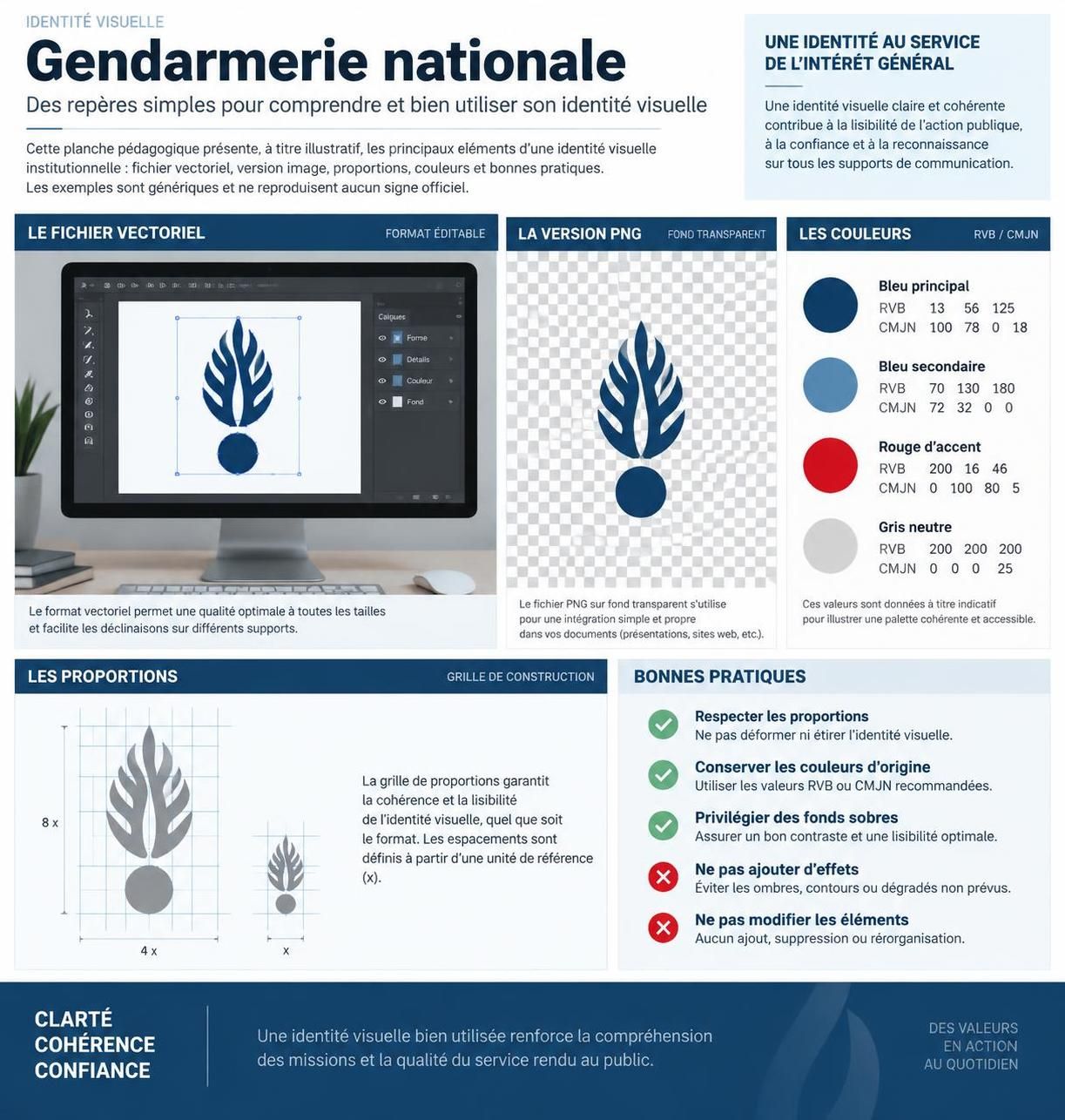 découvrez l’histoire et le nouveau design du logo de la gendarmerie nationale, et téléchargez-le aux formats png et svg.